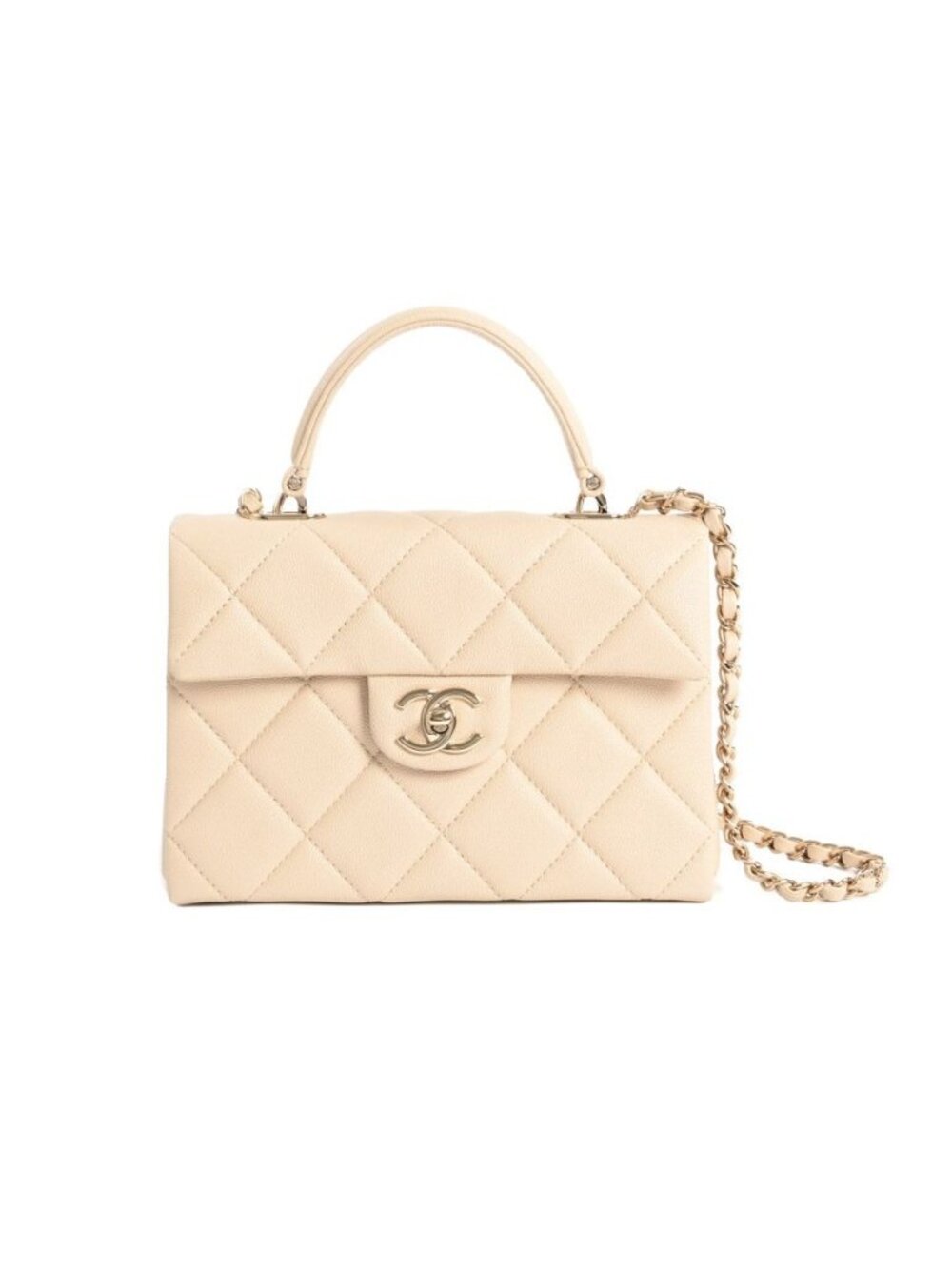 Chanel Handbag Top Handle Mini Flap Bag
